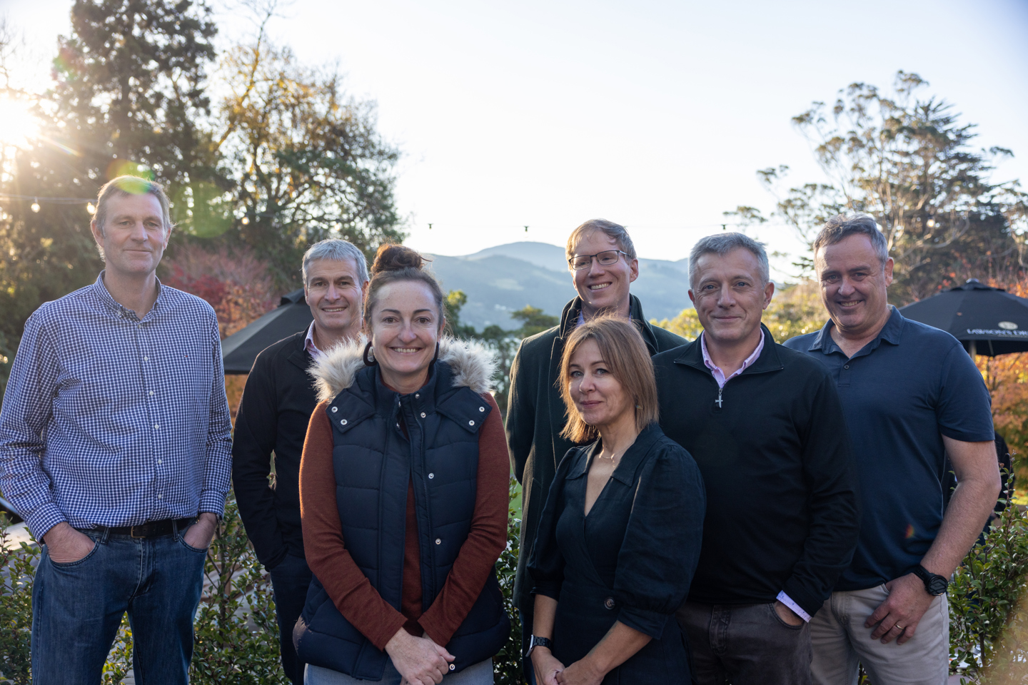 A photo of our executive leadership team in a rural setting. A photo of our executive leadership team in a rural setting.
