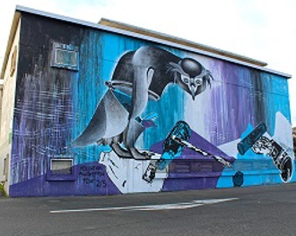 Location: Andersons Bay Substation, Dunedin

Artist: Tess Sheerin
