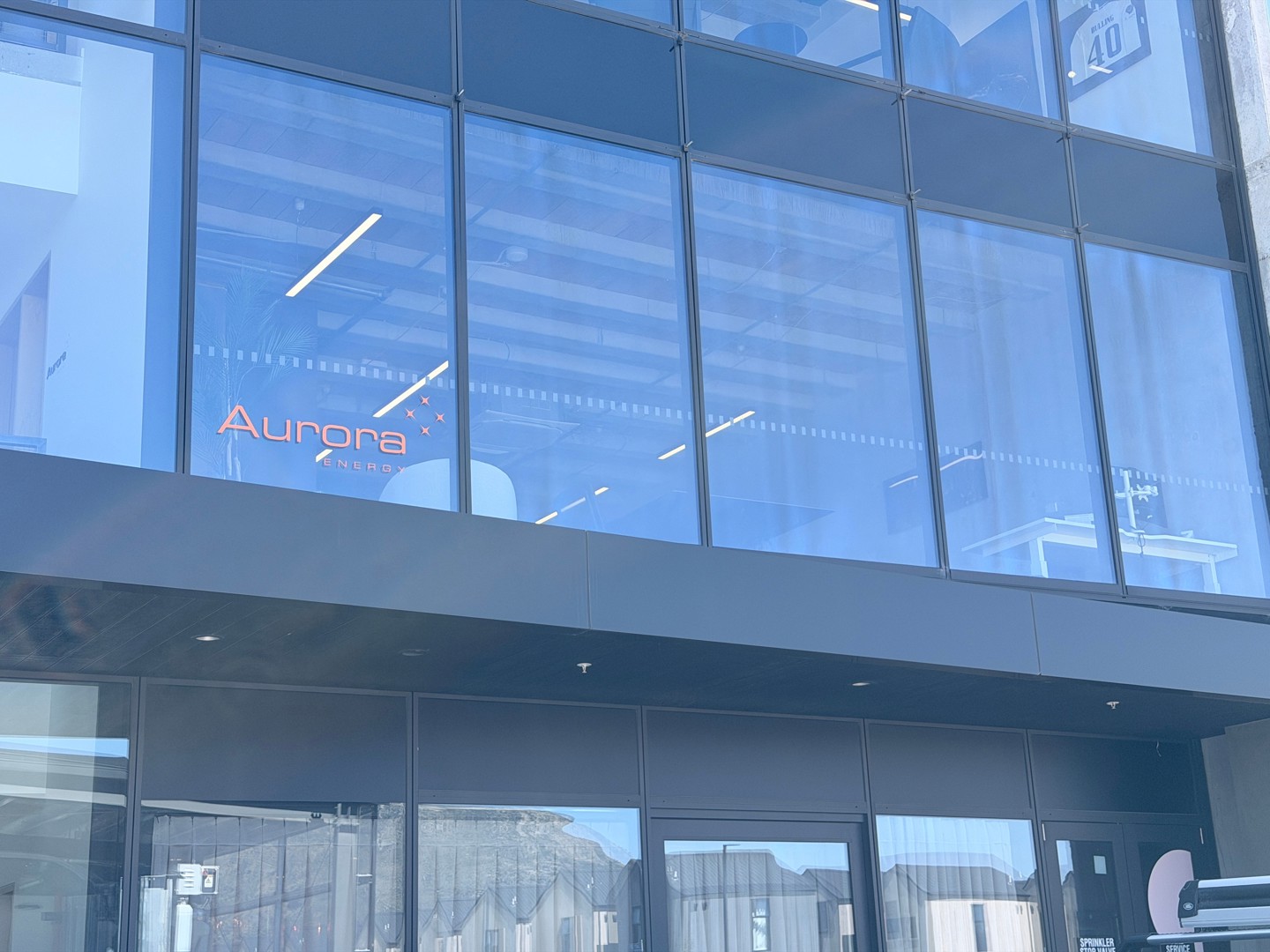 The exterior of Aurora Energy's new office in Queenstown